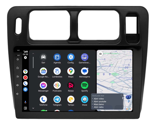 Multimidia Pajero Tr4 Android 14 2gb Carplay 9p Voz Qled