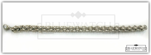 Pulsera Acero Quirurgico Tipo Cadena Entrelazada