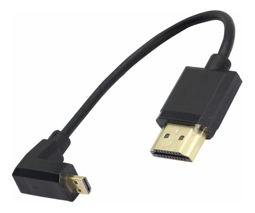 90 Grado Micro Hdmi Cable Adaptador Conector 4k 60hz 3d