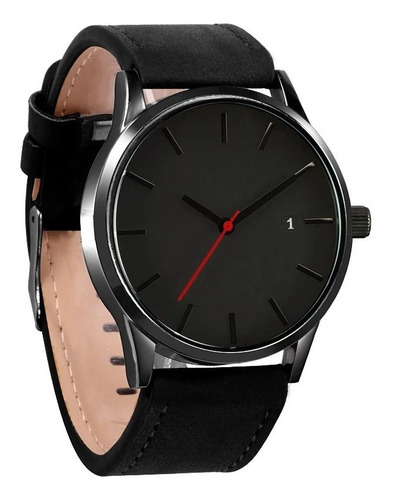 Reloj Fechero Analogo Hombre Caballero Cuero Ilusion Of Time