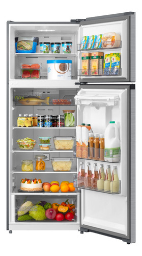 Refrigerador Midea Top Mount Smart Sensor Bru Steel 17 P3
