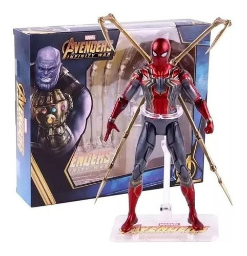 Homem Aranha De Ferro Articulado Vingadores