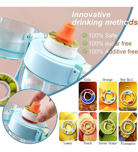Para Botella De Agua Con 19 Cápsulas De Sabores /