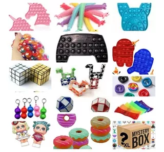 Mystery Box Antiestrés Pop It Fidget Toys Spinner Squishyx10
