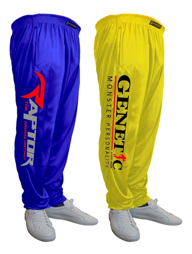 Dual Pack Genetic Pantalon Baggies Training Red + Grey Sport