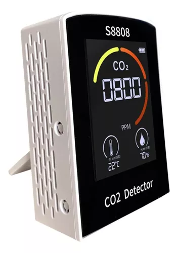 Controlador de CO2 Monitor de dióxido de carbono, monitor de calidad del  aire, medidor de CO2 con función de relé de control diurno y nocturno,  cable