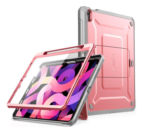 Funda Para iPad Air 4 Supcase Protector Incorporado Rose Gol