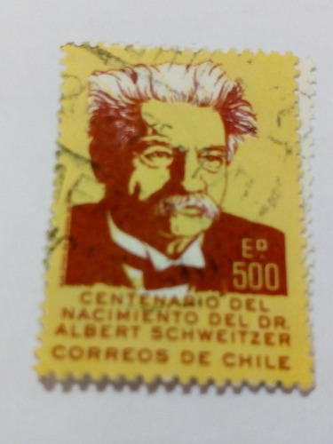 Estampilla Albert Schweitzer         E 500           (5)