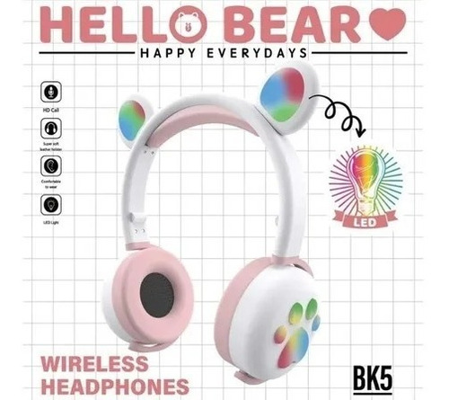 Audifonos Hello Bear Ear Headphones Oso