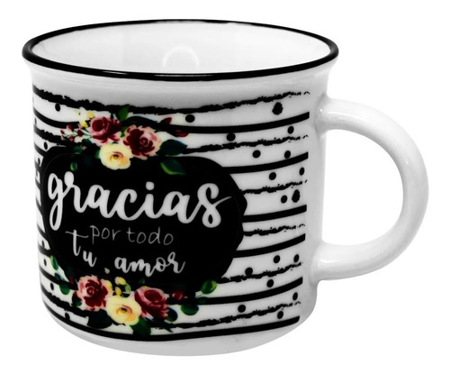 Taza Para Café 350ml De Porcelana Para Regalo Frases Amor
