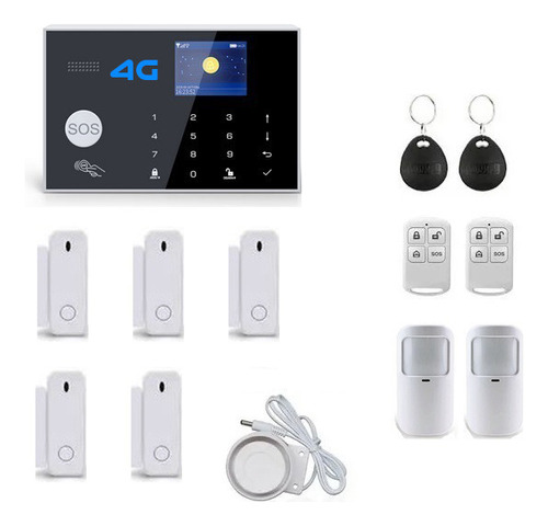 Alarma Antimascota 4g Wifi Gsm Touch Seguridad Casa Negocio