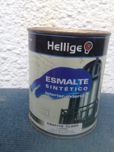 Esmalte Sintetico Hellige Grafito Claro 500 Cc.