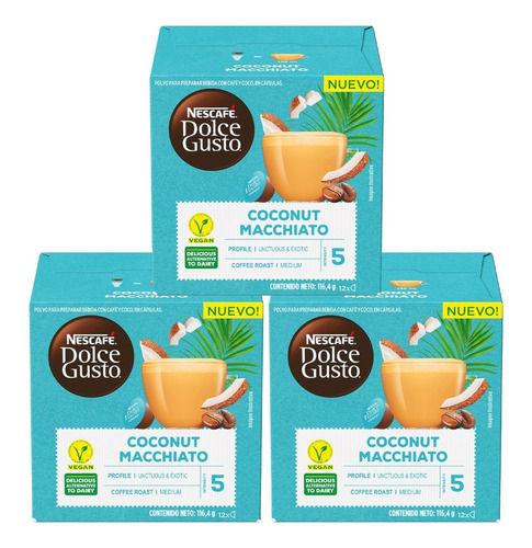 Café Dolce Gusto Coconut Macchiato X3 Cajas