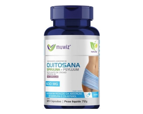 Kit 2x Quitosana Muwiz 700mg, 120 Cáps Muwiz