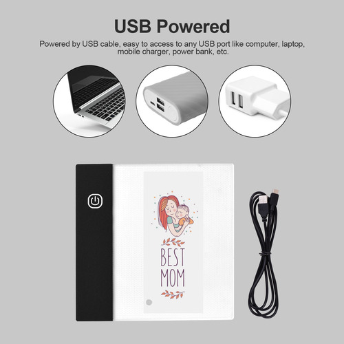 Flip Book Kit Con Mini Almohadilla Led Lightbox Tablet Diseñ