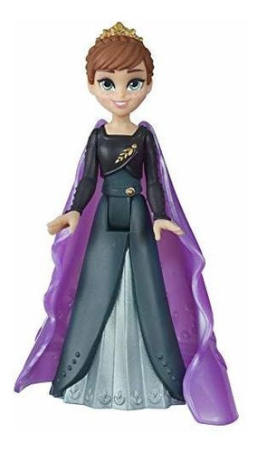 Muñeca Pequeña Disney Frozen Queen Anna Con Capa Extraibl