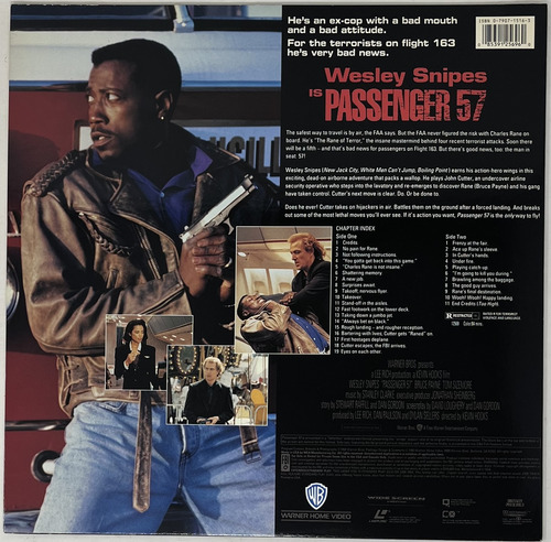 Laserdisc Passenger 57 Pasajero 57 Wesley Snipes Raro (Usado)