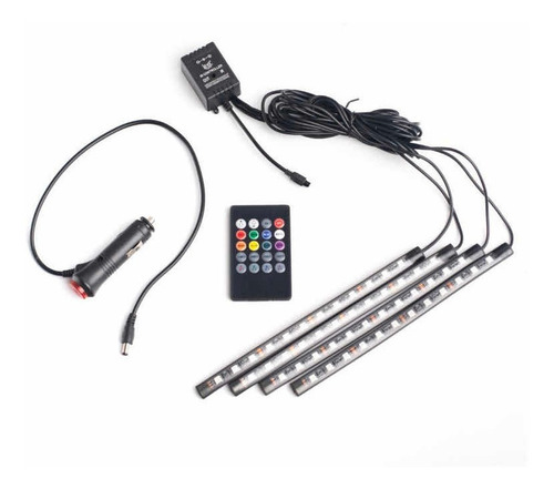 Tiras Luces Led Tunning Auto Rgb Deco Interior Audioritmica