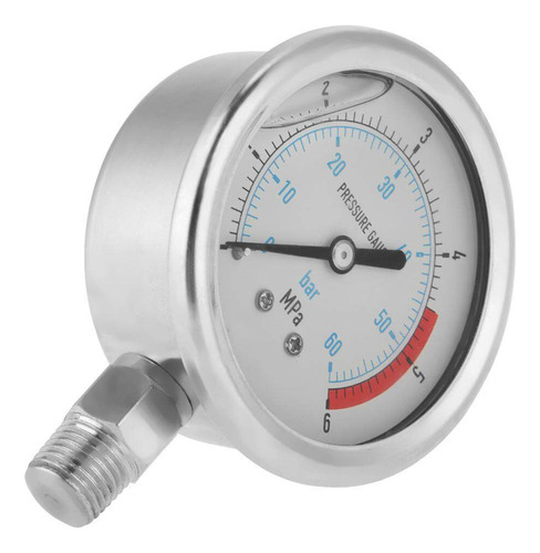 Agua Hidráulica De Aire Con Dial De 0-60 Bar, 0-6 Mpa, 1/4 N