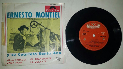 7030 Vinilo Simple Ernesto Montiel Y Cuarteto Santa Ana