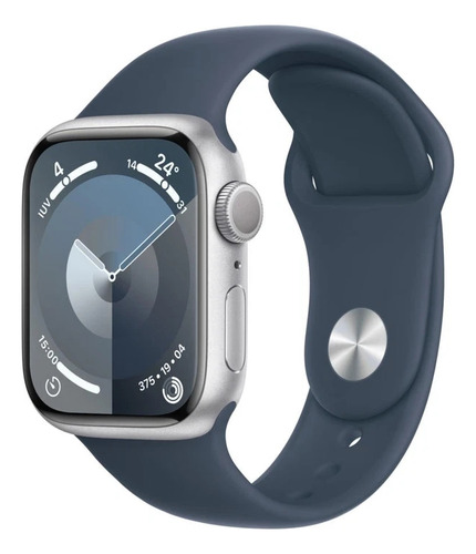 Apple Watch Series 9 (gps, 41mm) - Correa Loop Blanco Deportiva Azul Blanco (Reacondicionado)