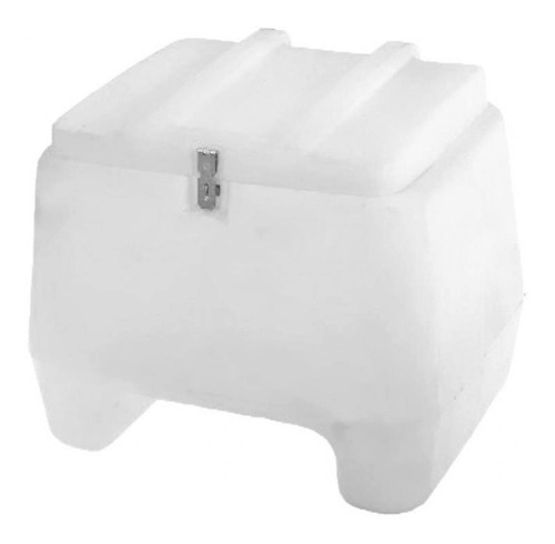 Baul Delivery Plastico Reforzado Blanco 80lts