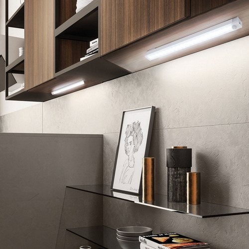 -luz Nocturna Blanca Recargable Con Sensor E Imán De 30 Cm
