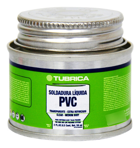 Soldadura Para Pvc 1/64 Gal. / 59 Ml Ref. 100000413  Tubrica