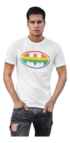 Playera Batman Pride Lgbtt Colores Arcoiris Marvel Orgullo