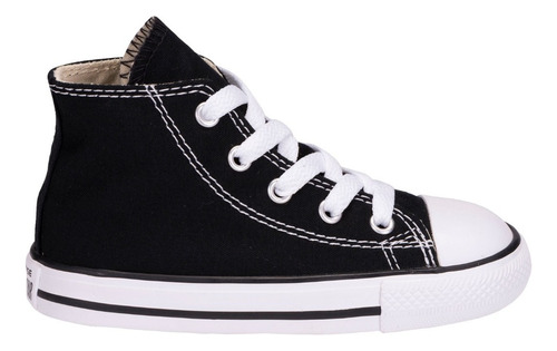 Tenis Converse All Star Chuck Taylor Clásico Negro Unisex Diseño De La Tela Liso Talla 13