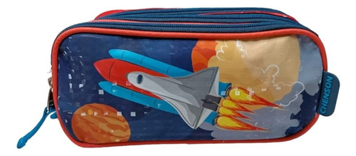 Lapicera Estuche Escolar Chenson Espacio Cohete Launch