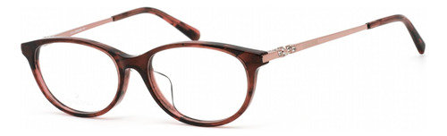 Gafas Swarovski Sk5294-d 069 Shiny Bordeaux Para Mujer