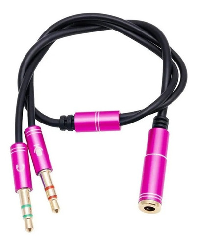 Cable Divisor Audio Triestereo 2 Machos A 1 Hembra Premium 