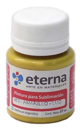 Pintura Sublimable Eterna 37ml 180 Amarillo Fluo La Plata