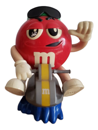 M & M Juguete Muñeco Dispenser Montando Moto De Agua (Usado)