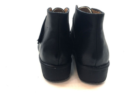 Bota De Cuero Cómodo Para Damas Modelo 3460 / N