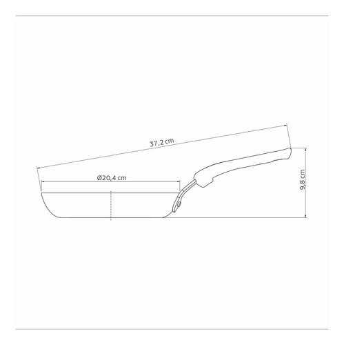 Frigideira Tramontina Tunis em Alumínio com Revestimento Interno Cerâmico e Externo Siliconado Azul Mediterrâneo 20 cm 0,9 L