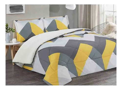 Plumon 2 Plazas Estampado Sherpa Doral