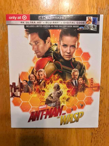 Marvel Ant Man And The Wasp Target Book Bluray 4k Exclusivo