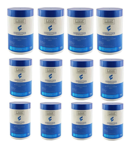 Kit Lissé Maximum Color Pó Descolorante Azul 500gr (12