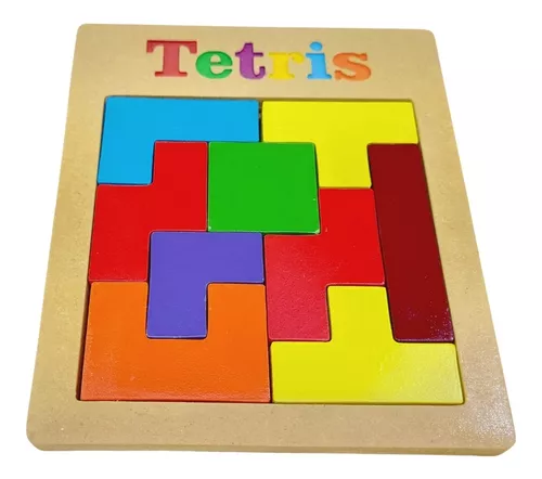 Jogo Educativo Madeira Quebra Cabeça Infantil Desafio Tetris - Bambinno -  Brinquedos Educativos e Materiais Pedagógicos