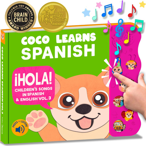 Libro Interactivo Montessori Coco Aprende Español Vol. 3