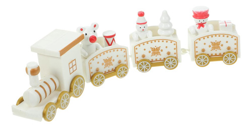 Set Tren Miniatura 19.00x4.30x2.30cm Navidad Decoración