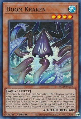 Doom Kraken (led9-en018) Yu-gi-oh!