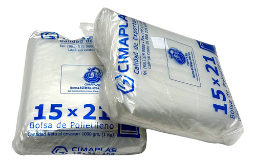 Bolsa Biodegradable Natural Transparente Kileada (5 Kg)
