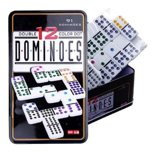 Juego Domino Juegos De Mesa Familiar Juego Domino 91 Piezas