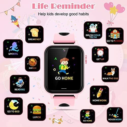 Imagen 4 de 8 de Reloj Inteligente P/niños Cjc De 3-12 Años - Rosa