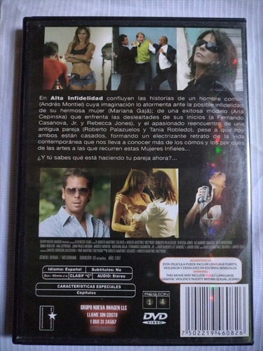 Mujeres Infieles 3 Película Dvd Original (Usado)