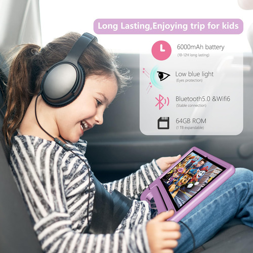 Tablet Yacxbtk For Kids 10.1'' Android 14 8gb+64gb 6000mah