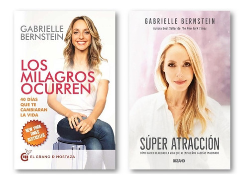 ** 2 Libros Gabrielle Bernstein ** Milagros Super Atraccion